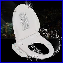 Electric Bidet Toilet Seat Elongated Heated Self Cleaning Toilet Seat Bathroom