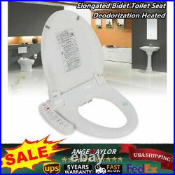 Electric Bidet Toilet Seat Elongated Heated Self Cleaning Toilet Seat USA