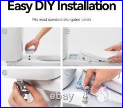 Electric Bidet Toilet Seat Elongated Slow Close Heated Toilet Seat with Bidet Wa Electric Bidet Toilet Seat Elongated Slow Close Heated Toilet Seat with Bidet Wa