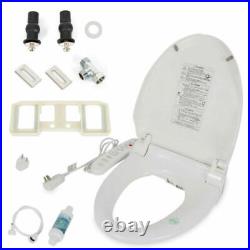 Electric Bidet Toilet Seat Elongated withSide Control Panel Warm Water and Heated