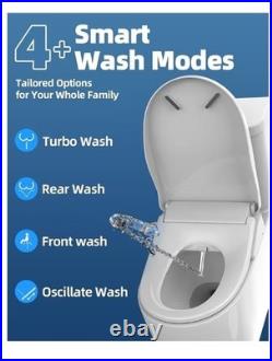 Electric Bidet Toilet Seat, Heated Toilet Seat Elongated with Instant Warm Water