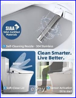 Electric Bidet Toilet Seat, Heated Toilet Seat Elongated with Instant Warm Water