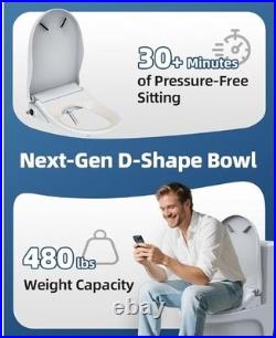 Electric Bidet Toilet Seat, Heated Toilet Seat Elongated with Instant Warm Water
