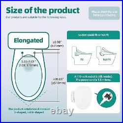 Electric Bidet Toilet Seat Self-Cleaning Elongated Heated NIB