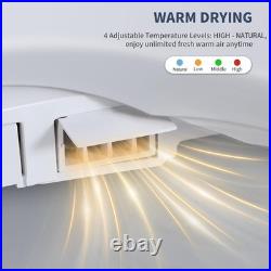 Electric Bidet Toilet Seat Smart Elongated Auto Deodorization Heated 110V US