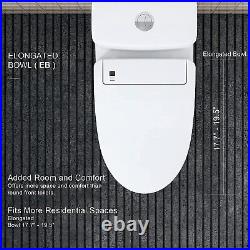 Electric Bidet Toilet Seat With Warm Air Dry Heated Seat Soft Close Remote Control
