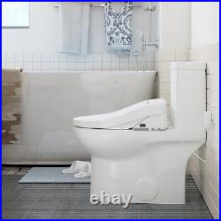Electric Bidet Toilet Seat With Warm Air Dry Heated Seat Soft Close Remote Control