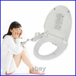 Electric Bidet Warm Toilet Seat Dual Nozzles Dry Warm Massage Heated Lengthen