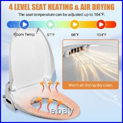 Electric Elongated Bidet Smart Toilet Heated Seat LCD Deodorization Night Light Electric Elongated Bidet Smart Toilet Heated Seat LCD Deodorization Night Light