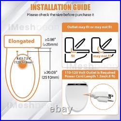 Electric Elongated Bidet Smart Toilet Heated Seat LCD Deodorization Night Light Electric Elongated Bidet Smart Toilet Heated Seat LCD Deodorization Night Light