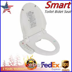 Electric Smart Bidet Automatic Deodorization Elongated Toilet Seat Self-Cleaning