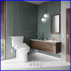 Electronic Bidet Toilet Seat Plastic Elongated Heated SoftClose Bathroom