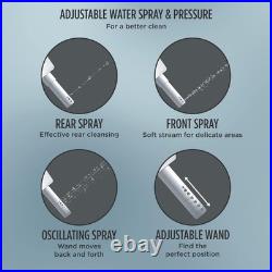 Electronic Bidet Toilet Seat Plastic Elongated Heated SoftClose Bathroom