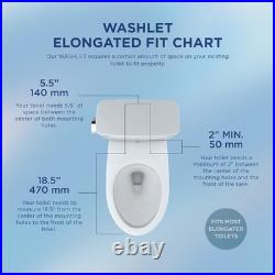 Electronic Bidet Toilet Seat Plastic Elongated Heated SoftClose Bathroom