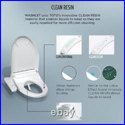 Electronic Bidet Toilet Seat Plastic Elongated Heated SoftClose Bathroom