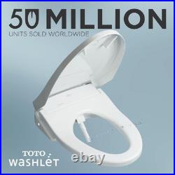 Electronic Bidet Toilet Seat Plastic Elongated Heated SoftClose Bathroom