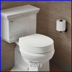 Elegant Elevated Round Toilet Seat with Quiet-Close and Grip-Tight Technology