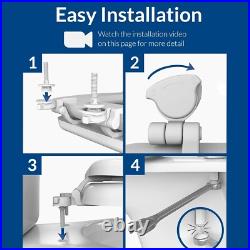 Elegant Ming Green Round Toilet Seat Durable Soft-Close with Easy Clean Design