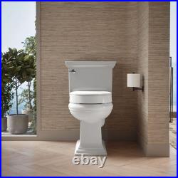 Elevated Quiet-Close Round Toilet Seat 3 Rise for Enhanced Accessibility