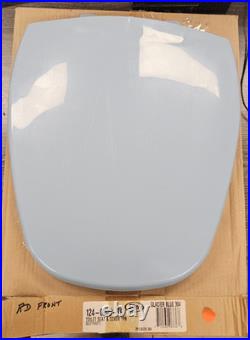 Eljer Church Toilet Seat 124-02000-79 Round Closed Front Glacier Blue 304 NOS