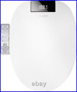 Elongated Bidet Toilet Seat, Electronic Heated Smart Seat, Dryer, Self Cleaning