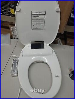 Elongated Bidet Toilet Seat, Electronic Heated Smart Seat, Dryer, Self Cleaning