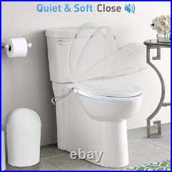 Elongated Bidet Toilet Seat with Quiet-Close, Non-Electric Bidet Toilet Seat