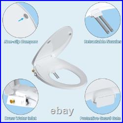 Elongated Bidet Toilet Seat with Slow Close, Non-Electric Bidet Attachment fo Elongated Bidet Toilet Seat with Slow Close, Non-Electric Bidet Attachment fo