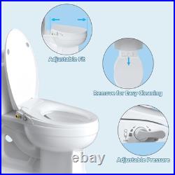 Elongated Bidet Toilet Seat with Slow Close, Non-Electric Bidet Attachment fo Elongated Bidet Toilet Seat with Slow Close, Non-Electric Bidet Attachment fo