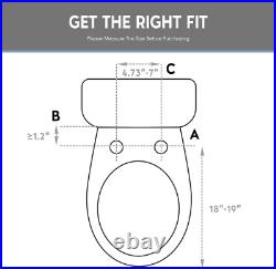 Elongated Bidet Toilet Seat with Wireless Remote, Auto Open and Close Lid, Insta Elongated Bidet Toilet Seat with Wireless Remote, Auto Open and Close Lid, Insta