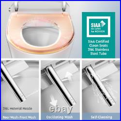 Elongated Bidet Toilet Seat with Wireless Remote, Auto Open and Close Lid, Insta Elongated Bidet Toilet Seat with Wireless Remote, Auto Open and Close Lid, Insta