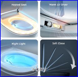 Elongated Bidet Toilet Seat with Wireless Remote, Auto Open and Close Lid, Insta Elongated Bidet Toilet Seat with Wireless Remote, Auto Open and Close Lid, Insta