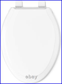 Elongated Plastic Nightlight Toilet Seat Quiet Close Grip-Tight Hardware Elongated Plastic Nightlight Toilet Seat Quiet Close Grip-Tight Hardware