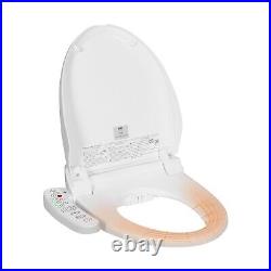 Elongated Smart Electric Bidet Toilet Seat Automatic Induction Heated Dry Light