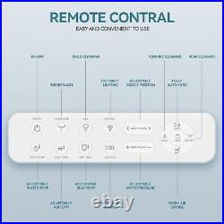 Elongated Smart Electric Bidet Toilet Seat Remote Automatic Induction Heat Dry