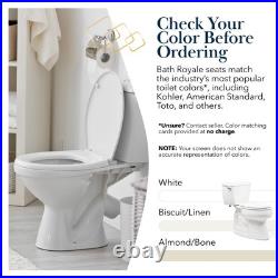 Elongated Toilet Seat BR501-01 Quiet Close, Stain-Resistant and Easy to Keep