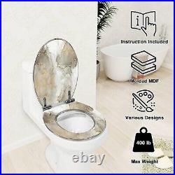 Elongated Toilet Seat Realistic liquid marble with gold Resin Toilet Seat wit Elongated Toilet Seat Realistic liquid marble with gold Resin Toilet Seat wit