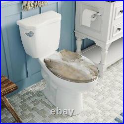 Elongated Toilet Seat Realistic liquid marble with gold Resin Toilet Seat wit Elongated Toilet Seat Realistic liquid marble with gold Resin Toilet Seat wit