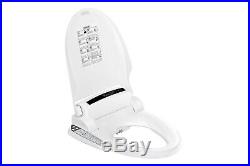 Empava Heated Toilet Seat with Warm Air Dryer and Wash Functions in White