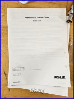 Enlongated Kohler C3-325 28119-0 Electric Toilet Seat Bidet Heated with Remote