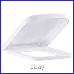 Eurocube Elongated Toilet Seat in Alpine White