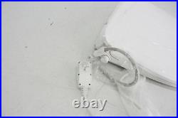 FOR PARTS ALPHA BIDET UX Pearl Bidet Toilet Seat Elongated White Low Profile