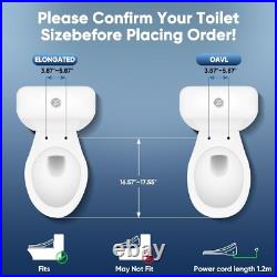 FVZ Bidet Toilet Seat Elongated Smart Heated Toilet Seat
