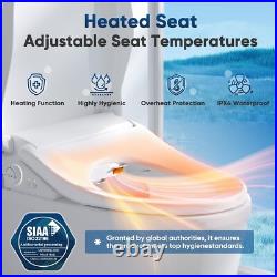 FVZ Bidet Toilet Seat Elongated Smart Heated Toilet Seat