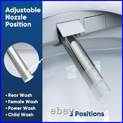 FVZ Bidet Toilet Seat Elongated Smart Heated Toilet Seat