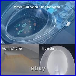 Facilavi Bidet Toilet Seat Elongated Smart Toilet Seat Wireless FC7-US White Facilavi Bidet Toilet Seat Elongated Smart Toilet Seat Wireless FC7-US White