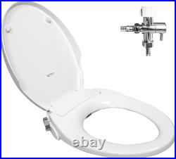 GenieBidet Bidet Toilet Seat Elongated Fits Your Current Toilet Seat No W