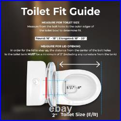 GenieBidet Bidet Toilet Seat Elongated Fits Your Current Toilet Seat No W