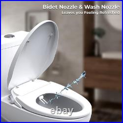 GenieBidet Bidet Toilet Seat Elongated Fits Your Current Toilet Seat No W