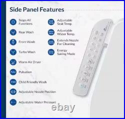 HD-7000 Electric Bidet Seat for Elongated Toiletsm White ITEM-347